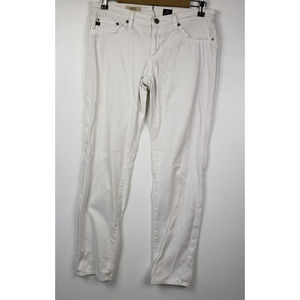 Adriano Goldschmied Jeans Womens 30 White The Stilt Cigarette Straight Leg Denim